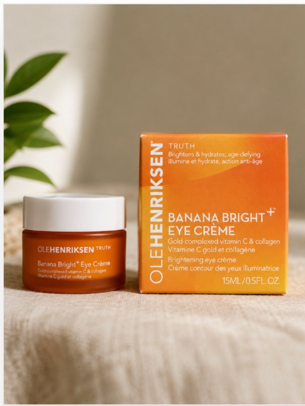 OLE HENRIKSEN Banana Bright+ Eye Crème 0.5 oz 15mL Vitamin C Collagen NEW IN BOX